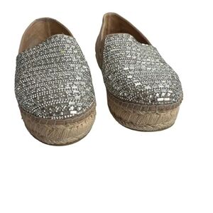 Steve Madden Women's Size 9 Rhinestone Front Suede Back Proud Clog Slip-On Shoes